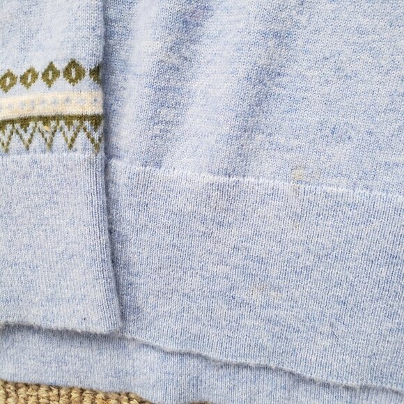 Sundance Catalog Wise Owl Sweater Wool Blend Blue - Picture 5 of 10